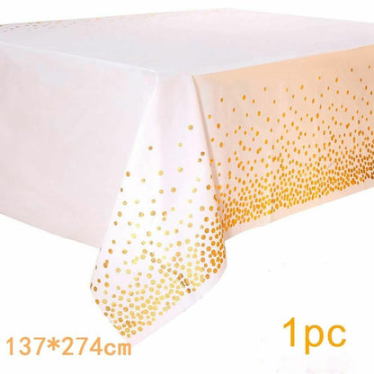 8Pcs/Set Disposable Tableware Plate/Napkin Birthday Wedding Party Decor Supplies