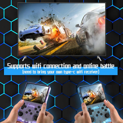 R40S PRO Handheld Game Console 3.5 Inch IPS Screen Mini Retro Console 30000Games