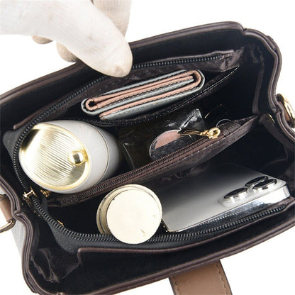 Synthetic Leather Handbag Purse Bag Shoulder Crossbody Messenger Small 20*18*9CM