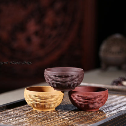 Chinese Yixing Zisha Tea Cup Marked 70ml Kungfu Cup Original Ore Handmade Cups