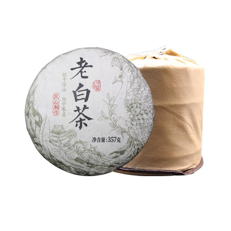 357g Fuding Old White Tea 2023 Mellow Aroma Sweet Chen Nian White Tea Cake