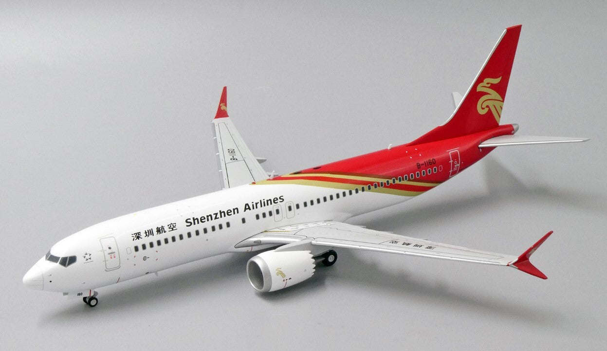 1:200 JC Wings Shenzhen Airlines BOEING B737 Max8 Plane Diecast Aircraft Model