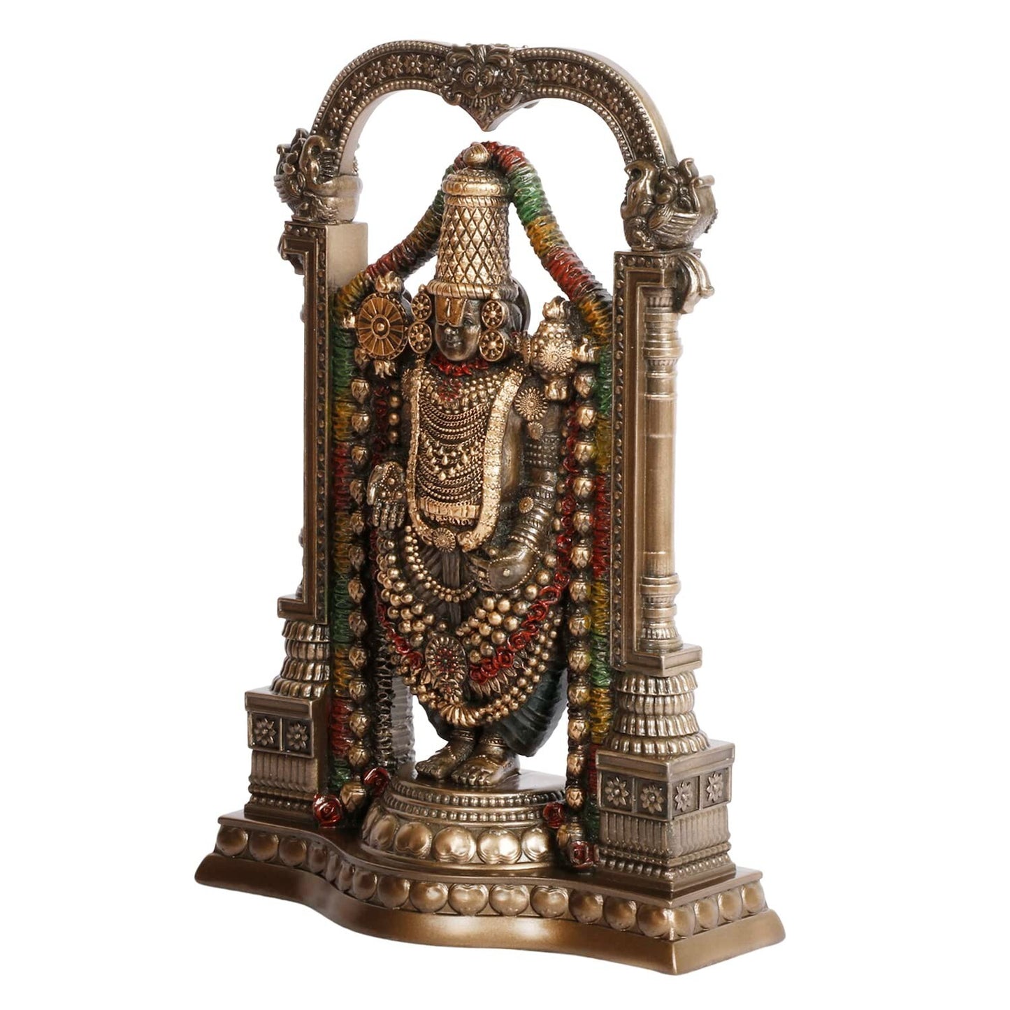 Hindu God Resin Lord Tirupati Balaji Venkateshwara Statute Idol Figurines