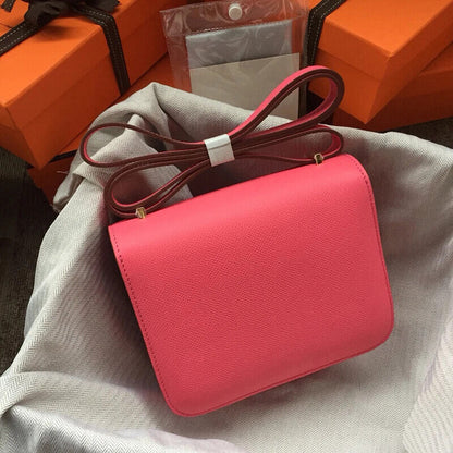 Genuine Leather Bag Women's Top Shoulder Bag Crossbody Square Bag