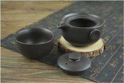 Chinese Sets Purple Clay Tea Pot with Infuser Cup Tea Set Portable Kung Fu Tea