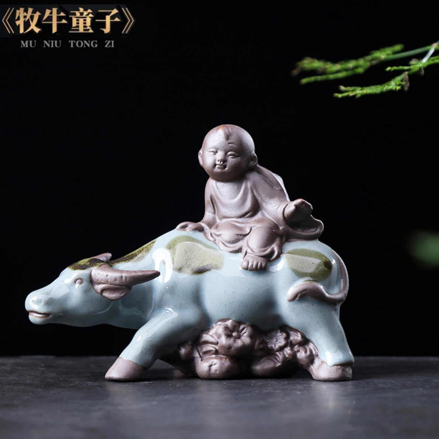 Purple Sands Tea Pet Ornament 12.2cm Kung Fu Tea Tray Decoration Tea Ceremony
