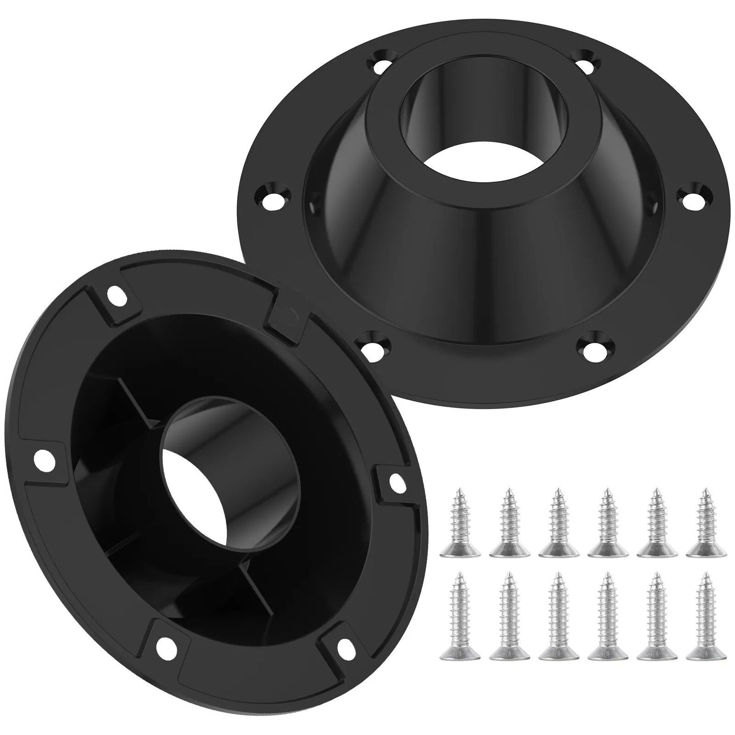 RV Table Bases Aluminium Floor Fixed Mount Pedestal Replace Kits Camper Black