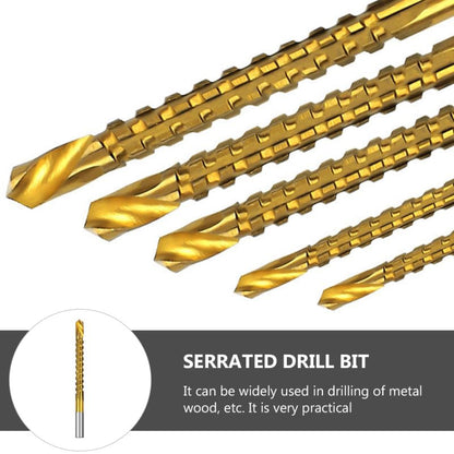 13Pcs HSS Titanium Coated Twist Drill Bit Set 1.5-6.5mm Hex Shank For wood Metal