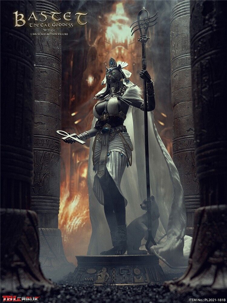 1/6 Scale TBLeague Bastet The Cat Goddess-White Action Figure Soldier