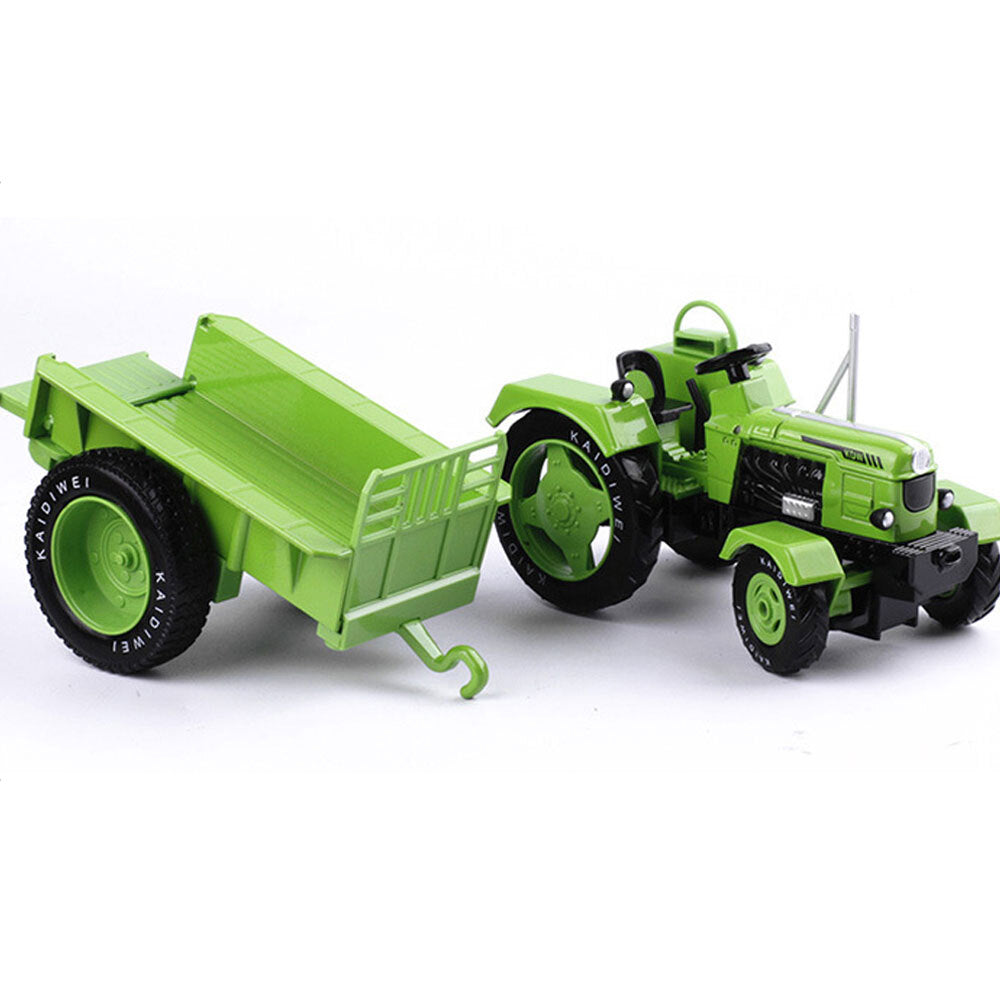 Farm Tractor Toy with Trailer Diecast Farm Vehicle Model Car Toys for Boys Green
