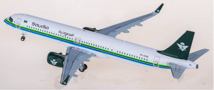 1:200 JC Wings Saudia Airbus A321neo Passenger Airplane Diecast Model