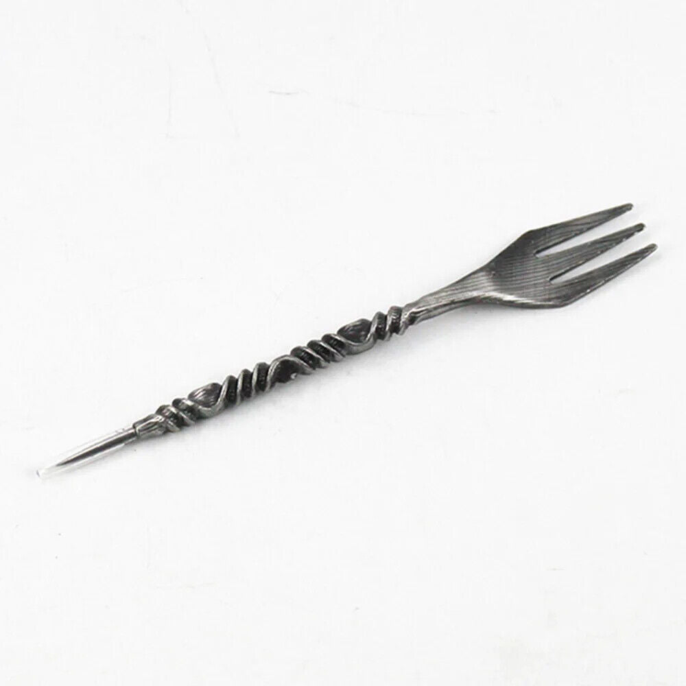 Hookah Fork With Pecker Retro Aluminum Foil Hole Puncher 2-In-1 Shisha Accessory