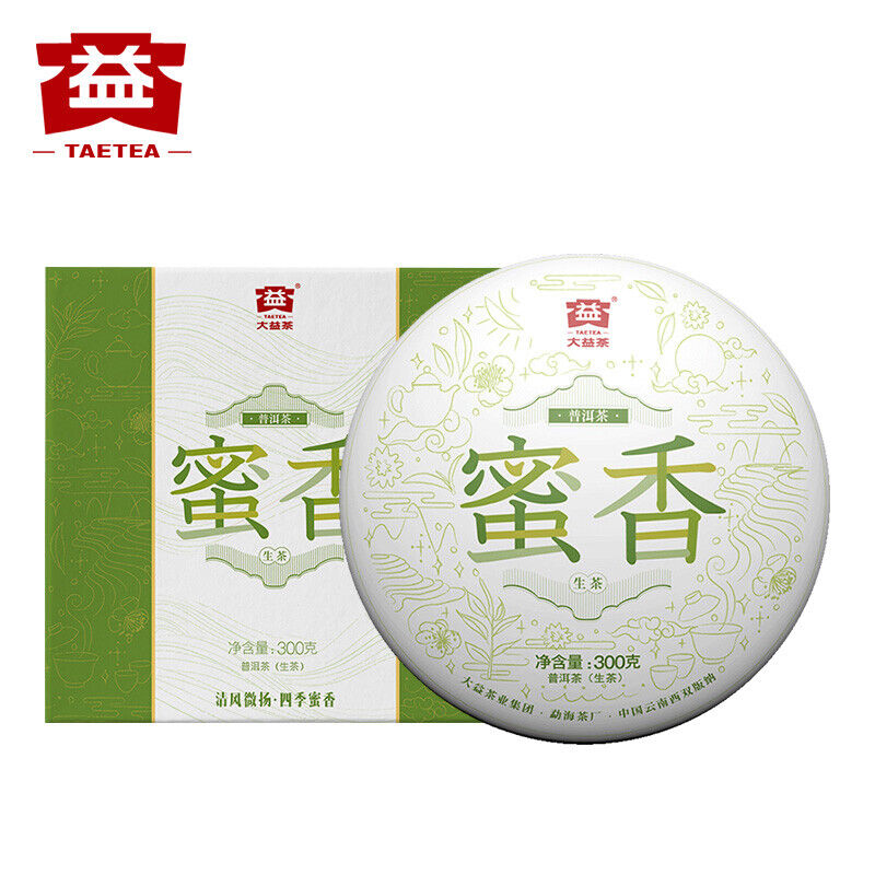 TAETEA 'Nectar' Raw PU'ER Tea Cake Aged Fermented Black Tea Sheng Puerh Tea 300g