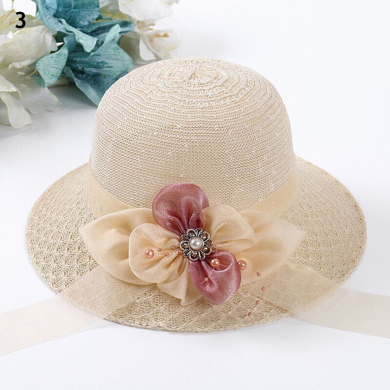 Women's Bow Large Floppy Folding Wide Brim Cap Sun Straw Summer Beach Hat New