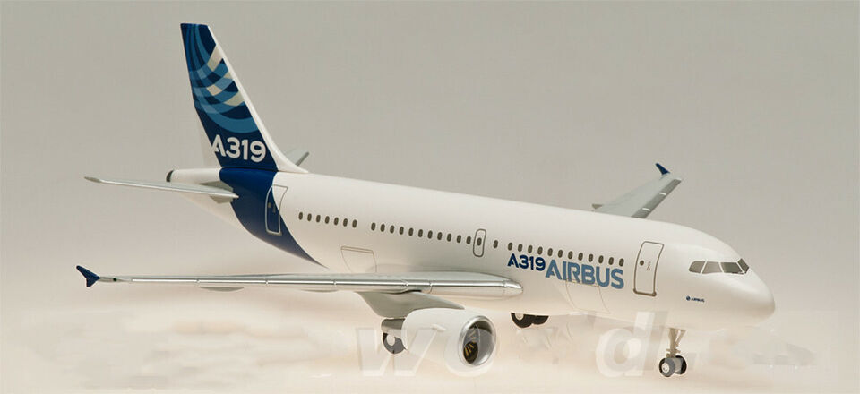 1:200 Hogan AIRBUS A319 Passenger Airplane ABS Plastic Aircraft Plane Model