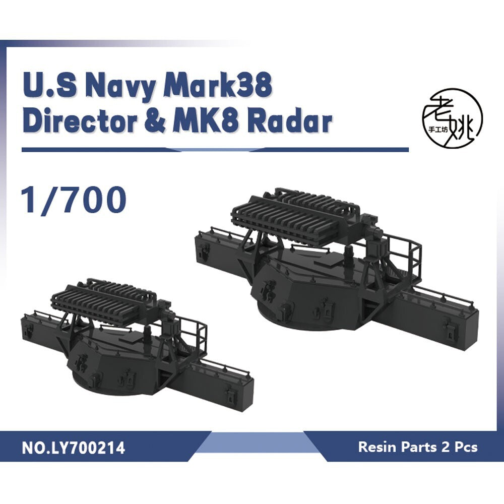 Yao's Studio LY700214 1/700 Model Upgrade Parts US Navy Mark38 Director MK8Radar