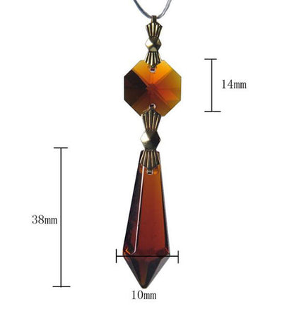 30Pc/lot 38mm Icicle Prisms Crystal Chandelier Parts Pendant Suncatcher Lighting