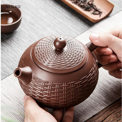 Kettle Handmade Tea Set Chinese Yixing Tea Pot Purple Clay Xishi Filter Teapot