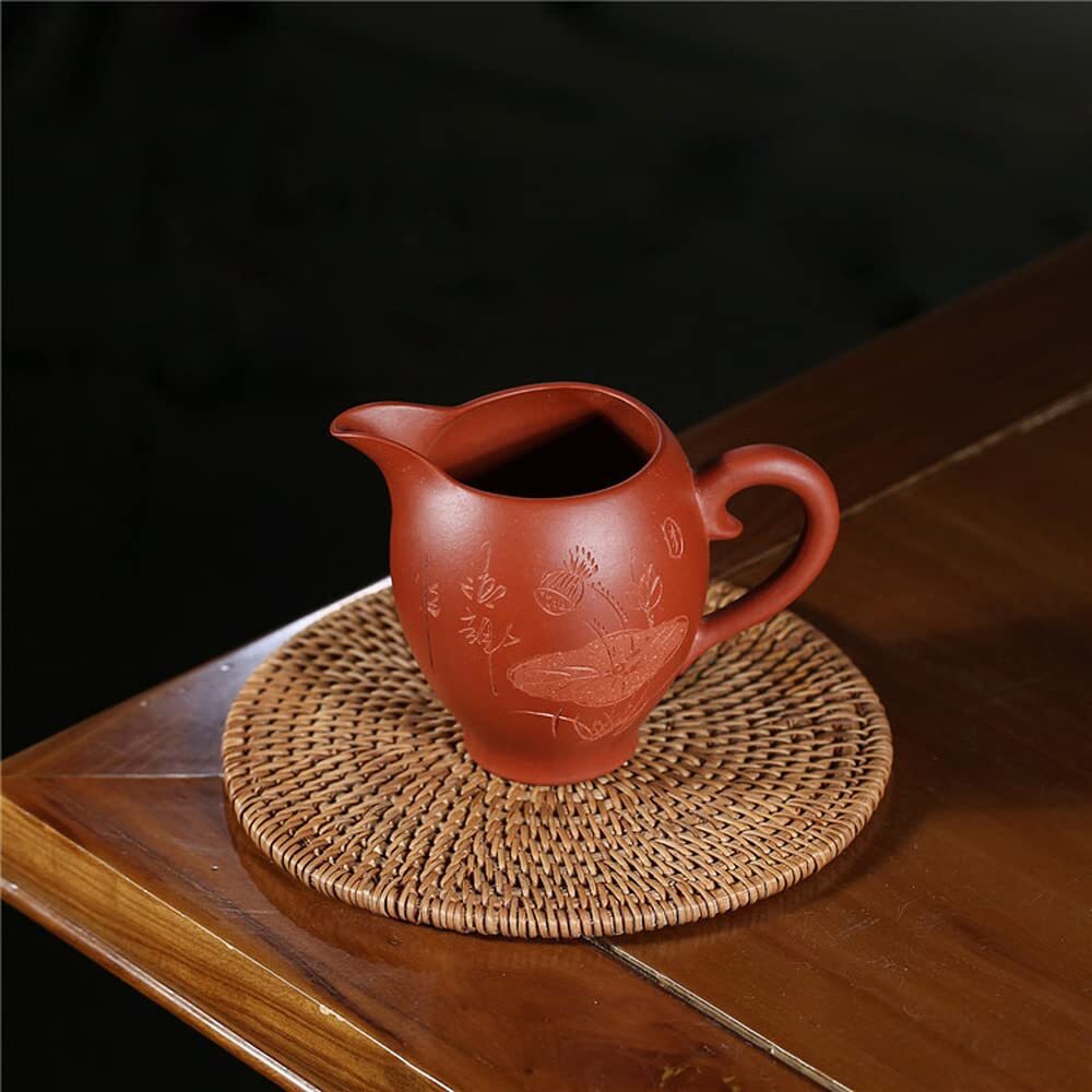 170ml Yixing Purple Clay Lotus Fair Cup Tea Sea Kung Fu Tea Set Tea Tray