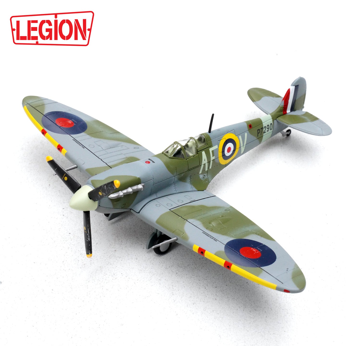 1:72 LEGION SPITFIRE Mk.VB Royal Air Force, 1942 Fighter Diecast Aircraft Model