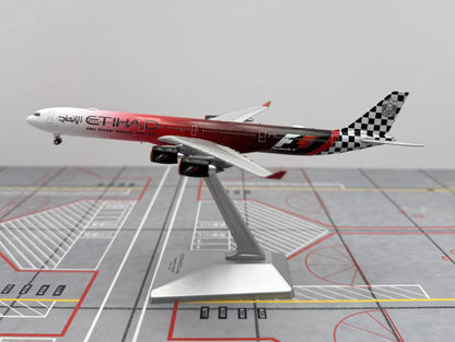 1:400 YY Wings ETIHAD AIRBUS A340-600 2017 Passenger Airplane Diecast Model