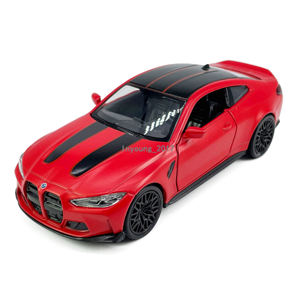 1/36 2023 BMW M4 CSL Model Car Diecast Toy Vehicle Toys for Boys Kids Gifts Red