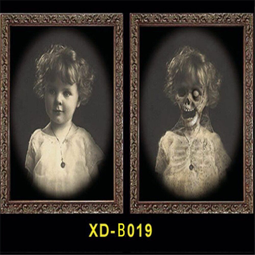 Halloween 3D Ghost Photos Frame Decoration Spooky Party Delivers Crafts Horror