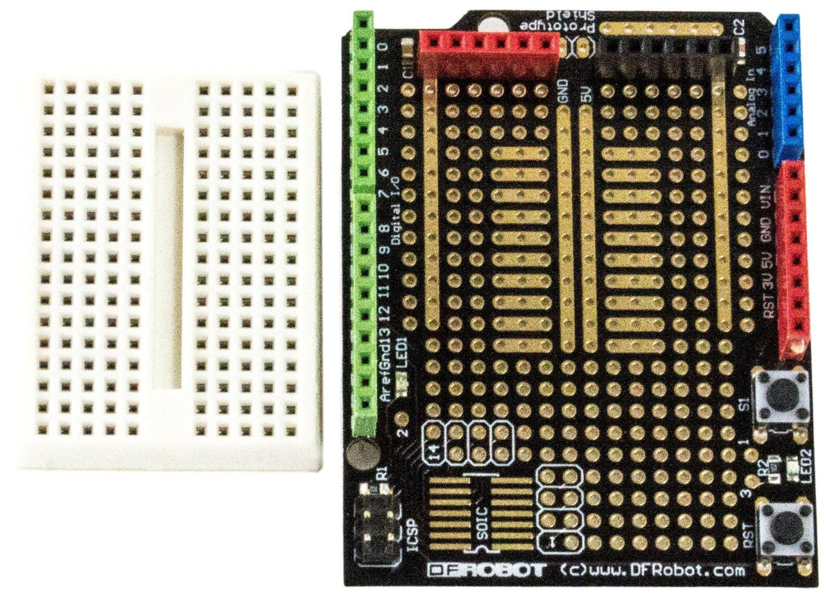 DFR0019 Fully Assembled Prototyping Shield for Arduino NG and Arduino Diecimila