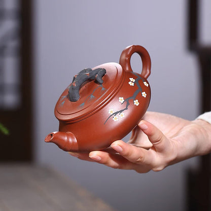 280ml Yixing Purple Clay Pot Dahongpao Plum Bossom Teapot Kung Fu Tea Set
