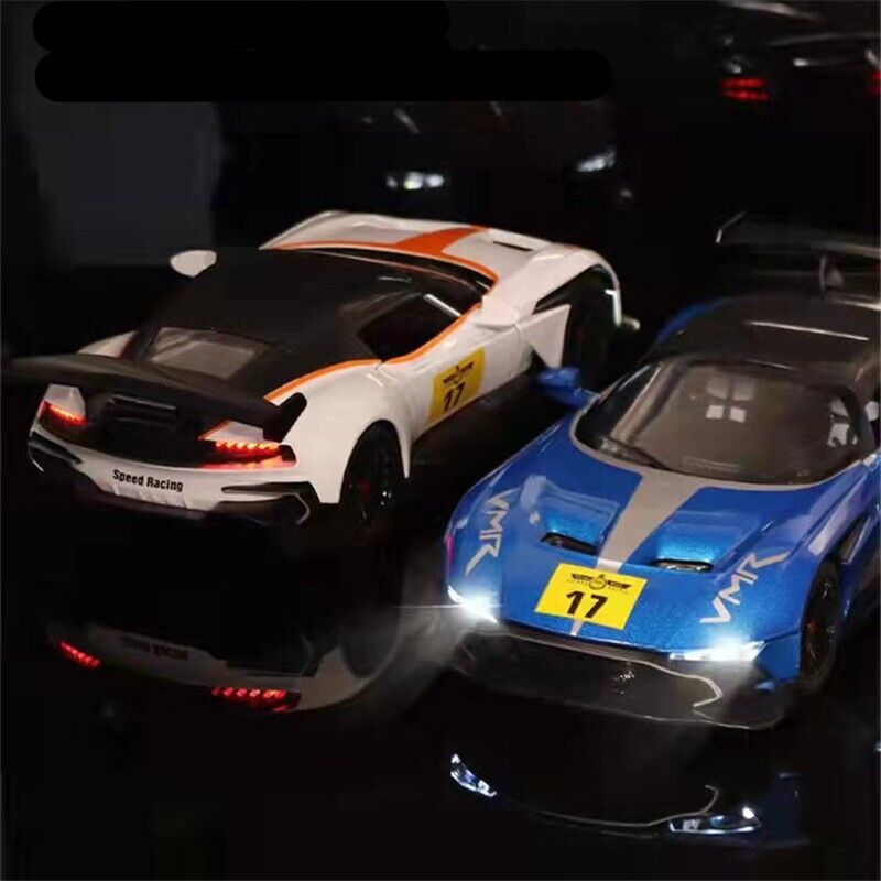 1:22 Aston Martin GT Diecast Model Toy Car Collection Vehicle Sound Lights Gift