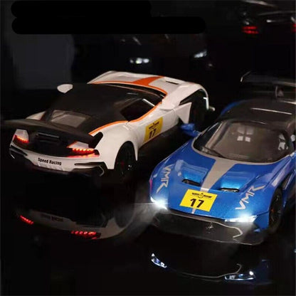 1:22 Aston Martin GT Diecast Model Toy Car Collection Vehicle Sound Lights Gift