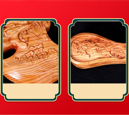 28cm Chinese Traditions Culture Peach Wood Axe Blessing Exorcise Evil Ornaments