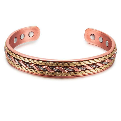 Women Healing Bracelet Tibetan Pure Copper Magnetic Men Fashion Jewelry Bangles