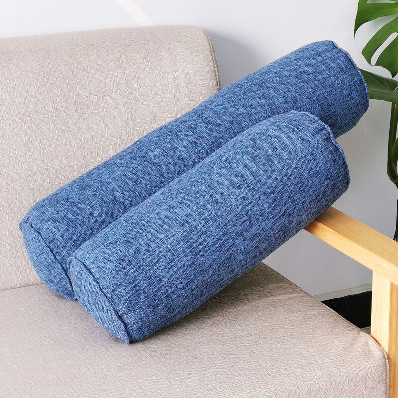 Round Sofa Chair Throw Waist Cushion Bolster Backrest Neck Pillow Bed Sleep Read