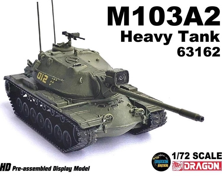 Dragon 1/72 American M103A2 Heavy Tank Ornament World Of Tanks 63162 Model Toys