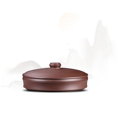 Chinese Tea Cainster With Lid Real Yixing Zisha Jar For Pu'er Tea Cake Storage