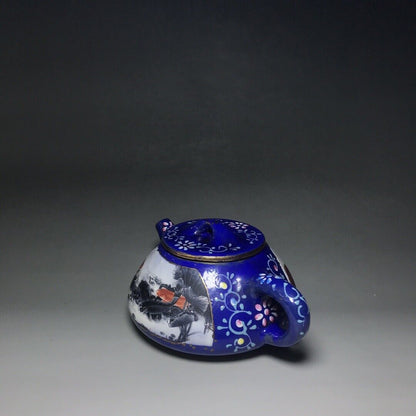 Chinese Yixing Zisha Clay Handmade Exquisite Teapot （石瓢 底款：杨鹏年））