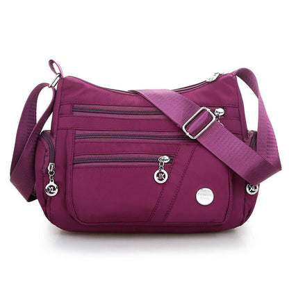 6 Colors Waterproof Nylon Bag Fashion Women Single Shoulder Bag Crossbody Bag,