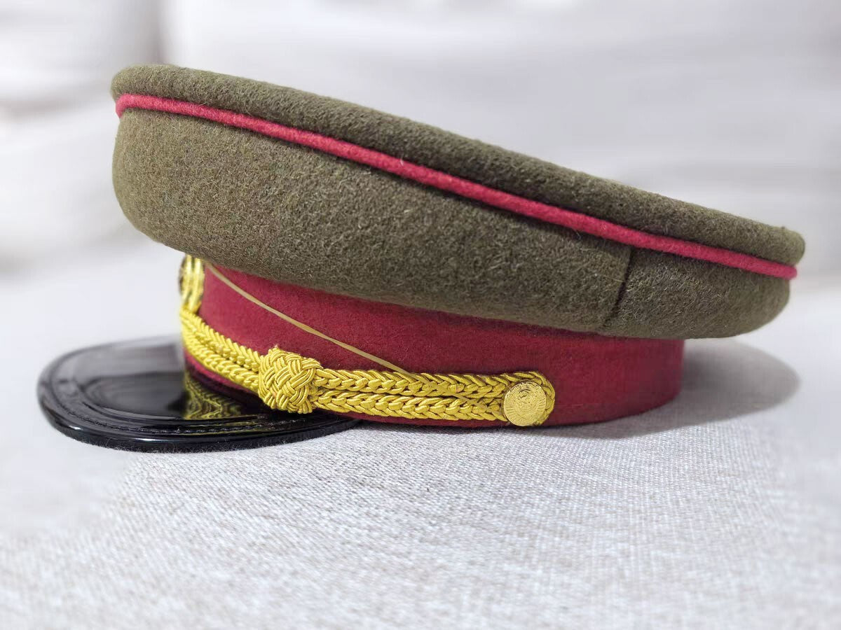 WW2 Soviet Army Officer's Cap Hat USSR Military Cap Wool Size L/58cm