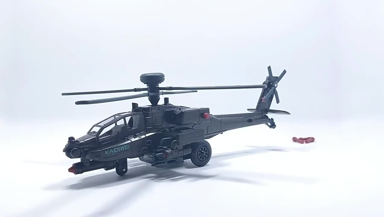 1/64 Boeing AH-64D Apache Helicopter Model Metal Diecast Toy Plane for Kids