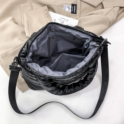 YFGBCX Puffer Tote Bag for Women Quilted Puffy Handbag Lightweight Winter Down