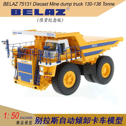 1:50 BELAZ 75131 130 TON MINING TRAUCK Construction Machine Diecast Model