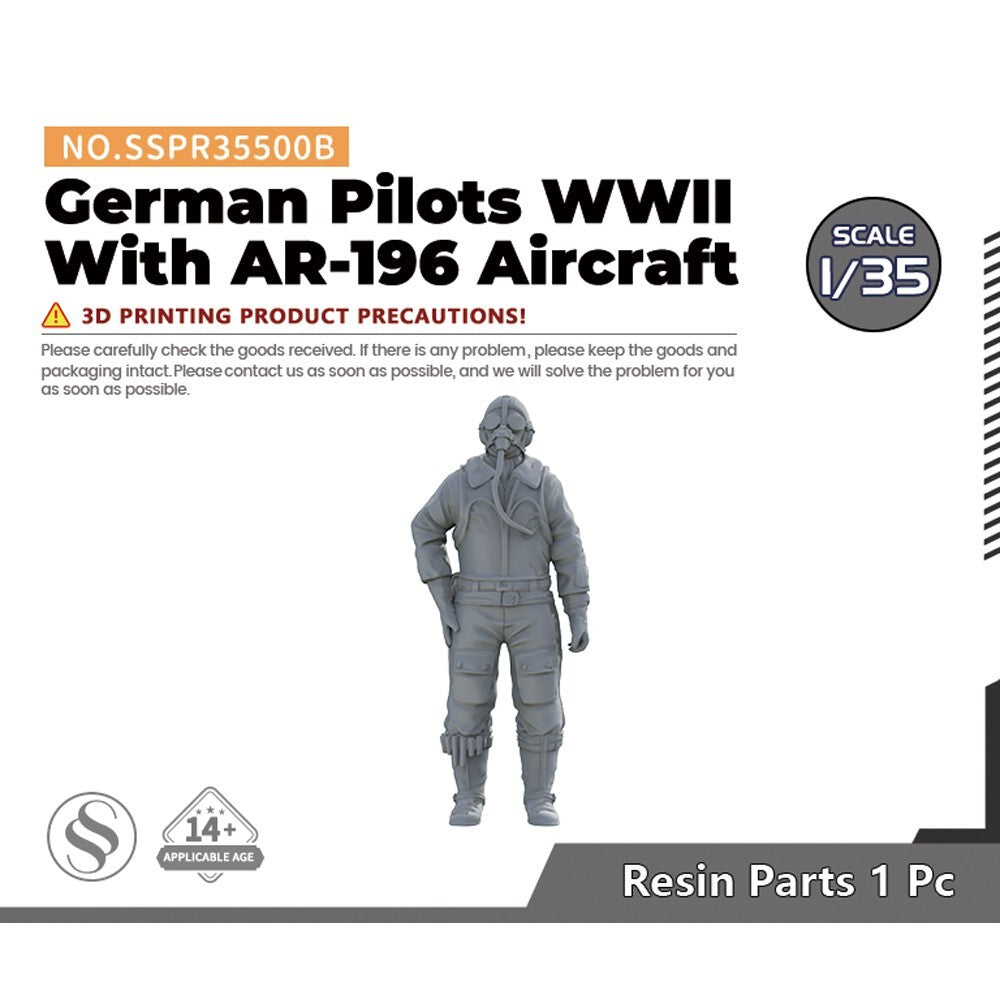 SSMODEL SSPR35500B 1/35 German Pilots WWII With AR-196 Aircraft
