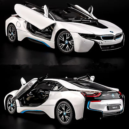 1:32 I8 New Energy Car Alloy Sports Car Model Diecast Simulation Metal Racing Ve