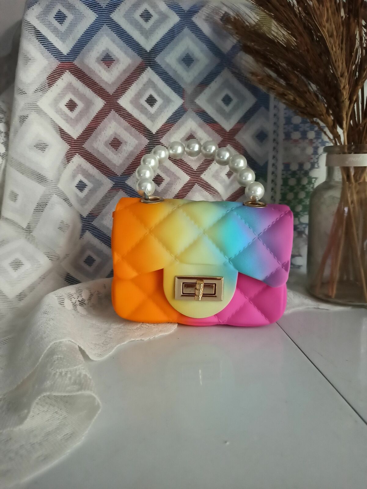 Women Mini Handbags Candy Color Jelly Crossbody Bags Girls Small Coin Pouch Baby