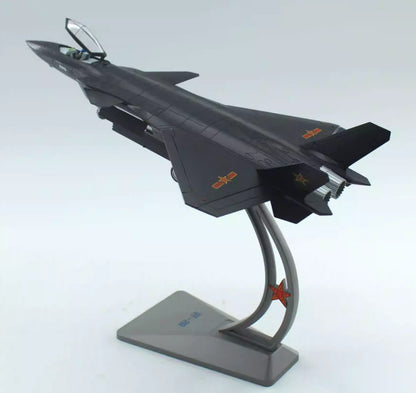 1:60 35CM China J-20 Stealth Fighter Jet Plane Diecast Military Aircraft Model