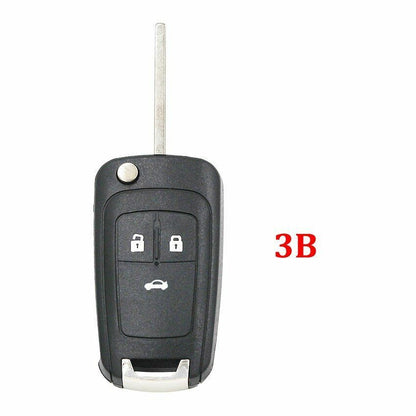Flip Remote Key Shell Case Fob for Opel 2/3/4/5 Button Astra J Mokka Insignia 1x