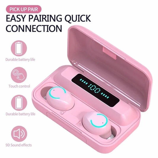 TWS Bluetooth Earbuds Wireless Earphones Waterproof Headset for Smart Phone Cell