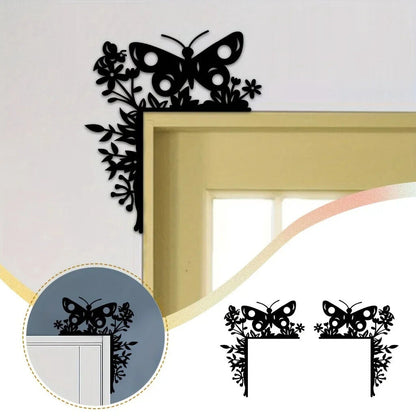 Metal Butterfly Decorative Wall Stickers Door Corner Decorations Door Frame