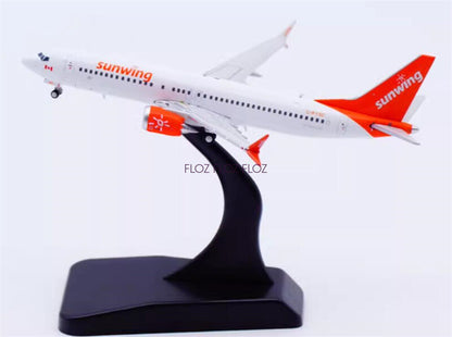 for JC Wings for Sunwing for Boeing 737 MAX 8 C-FYXC 1:400 plane Pre-built Model